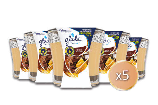 Αρωματικό Χώρου σε μορφή Στερεού Κεριού Honey & Chocolate Glade (5x129g) τα 5τεμ -50%