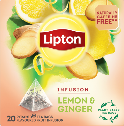 Αφέψημα Λεμόνι Τζίντζερ Lipton (20 πυραμίδες x 1