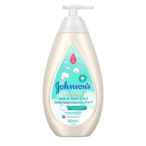 Αφρόλουτρο & Σαμπουάν 2 σε 1 Baby Cotton Touch Johnson's (500ml)