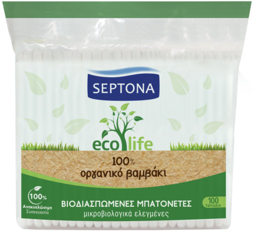 Βιοδιασπώμενες Μπατονέτες Eco Life Septona (100τεμ)