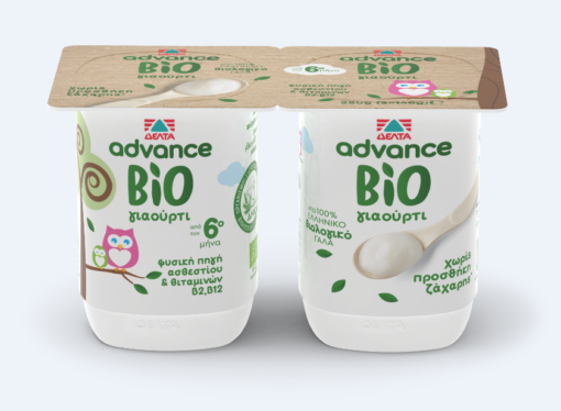 Βιολογικό Βρεφικό Γιαούρτι Advance Bio Δέλτα (2x140g)