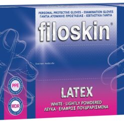 Γάντια Λάτεξ με Πούδρα M Filoskin (100 τμχ)