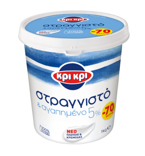 Γιαούρτι Στραγγιστό 5% λιπαρά Κρι Κρι (1 kg) (-0