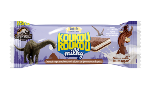 Γκοφρέτα με Σοκολάτα Γάλακτος Jurassic Milky Koukouroukou (25g)