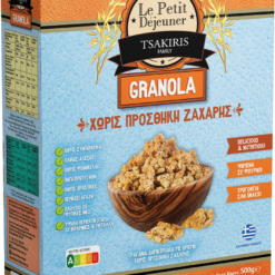 Δημητριακά Granola με Βρώμη Χωρίς Προσθήκη Ζάχαρης Le Petit Dejeuner Tsakiris Family (500g)