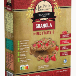 Δημητριακά Granola με Βρώμη και Κόκκινα Φρούτα Le Petit Dejeuner Tsakiris Family (500g)