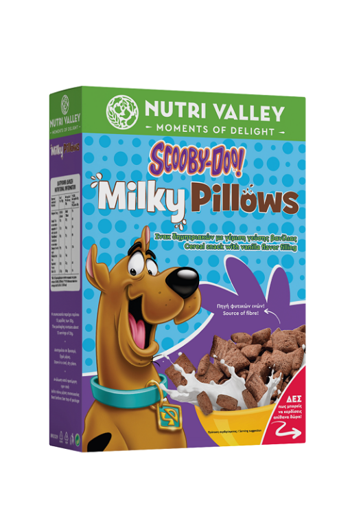 Δημητριακά Scooby-Doo Milky Pillows Nutri Valley (375g)