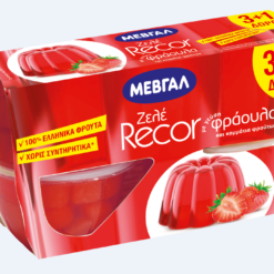 Ζελέ Recor Φράουλα Μεβγάλ (4x128 gr) 3+1 Δώρο