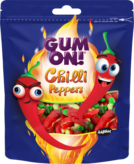 Ζελίνια Chilli Peppers Gum On! (80g)