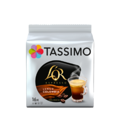 Κάψουλες Espresso L'Or Lungo Colombia Για Μηχανή Tassimo Jacobs (16 τεμ)