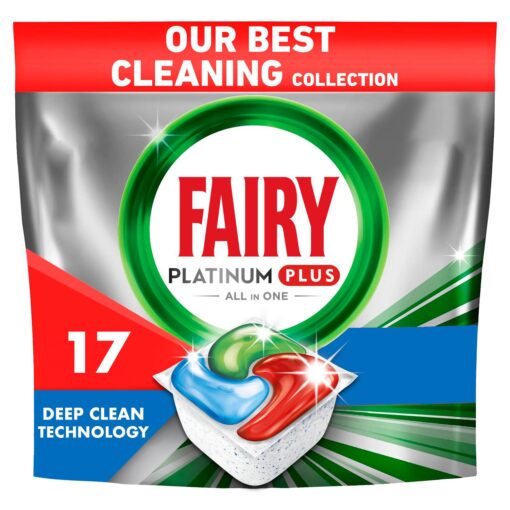 Κάψουλες Πλυντηρίου Πιάτων Platinum Plus Deep Clean Fairy (17 τεμ)