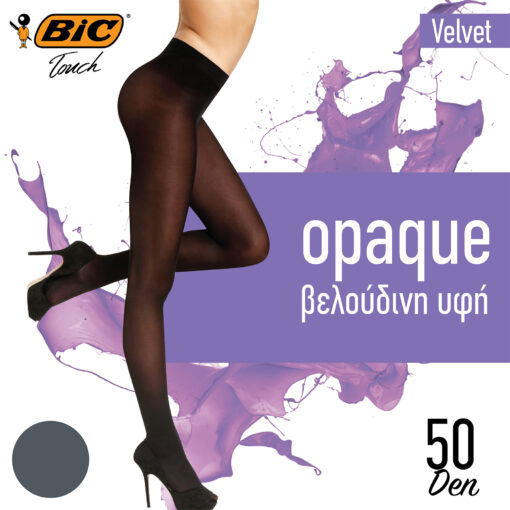 Καλσόν 50DEN Γκρι Medium Velvet Bic Touch (1 τεμ)