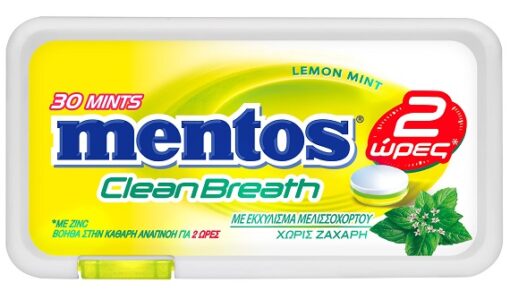 Καραμέλες Lemon&Mint Mentos (21g)