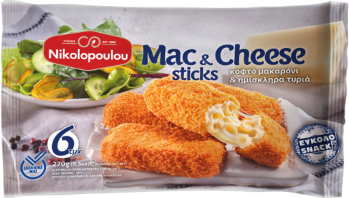 Κατεψυγμένα Mac & Cheese Sticks Nikolopoulou (270 g)