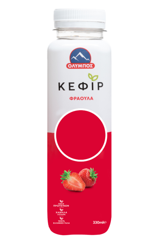 Κεφίρ Φράουλα Όλυμπος (330ml)