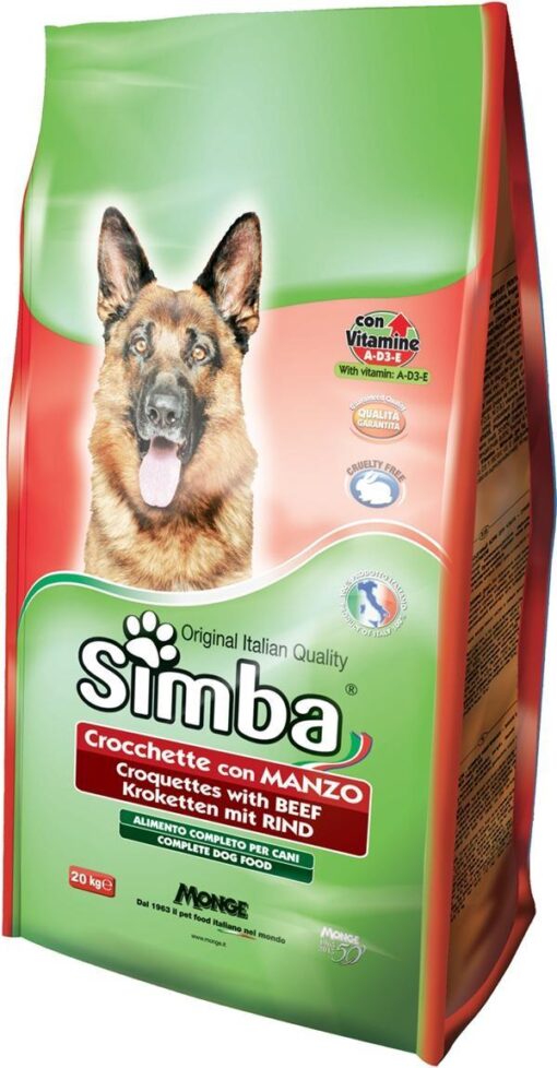 Κροκέτα σκύλου με Μοσχάρι Simba (20kg)