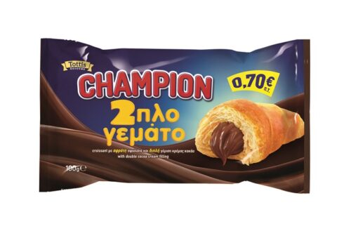 Κρουασάν με Διπλή Γέμιση Κρέμα Κακάο Champion (100g)