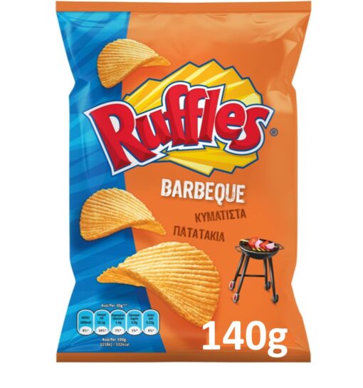 Κυματιστά Πατατάκια Μπάρμπεκιου Ruffles (130g)