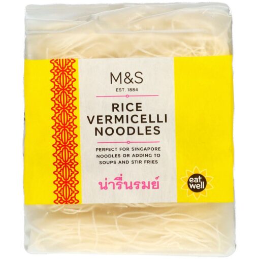 Λεπτά noodles ρυζιού Marks & Spencer (250g)