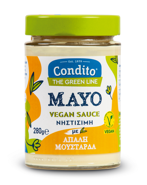 Μαγιονέζα Vegan με Απαλή Μουστάρδα The Green Line Condito (280 g)