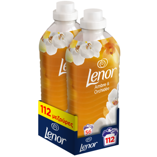 Μαλακτικό Ρούχων Joy Gold Orchid Lenor (2x56 Μεζ)