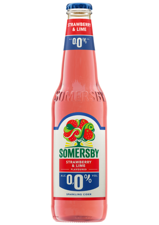 Μηλίτης με Γεύση Φράουλα & Λάϊμ 0% Somersby (330 ml)