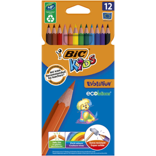 Μολύβια Ζωγραφικής Bic Kids Evolution ECOlutions (12 τεμ)