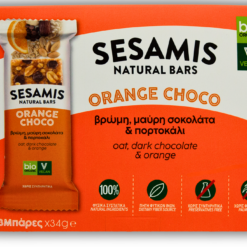 Μπάρες Δημητριακών Orange Choco Sesamis Natural Bars (3x34g)