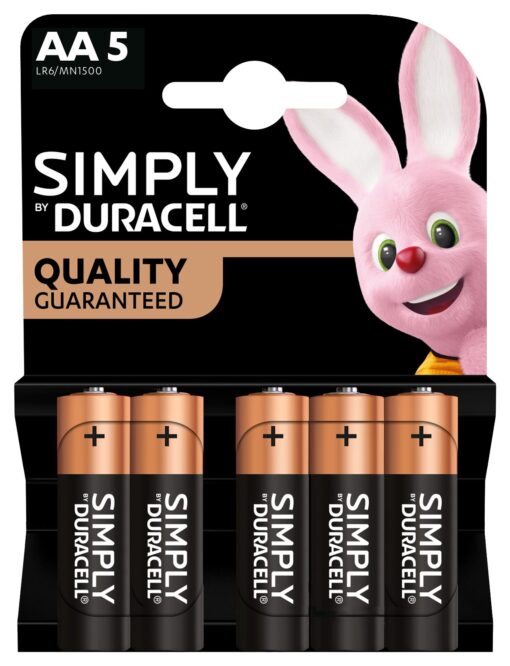 Μπαταρίες Αλκαλικές Simply AA 5τεμ. Duracell