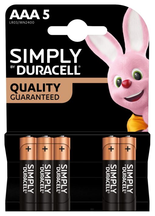 Μπαταρίες Αλκαλικές Simply AAΑ 5τεμ. Duracell