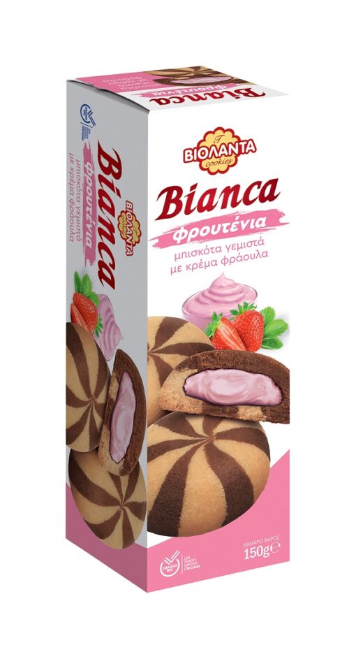 Μπισκότα Bianca Φράουλα Βιολάντα (150g)