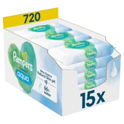 Μωρομάντηλα Aqua Harmonie Pampers (15x48τεμ)