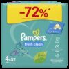 Μωρομάντηλα Fresh Clean Pampers (4x52τεμ)