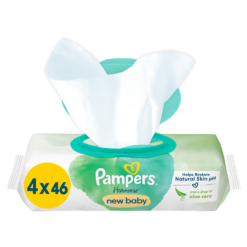 Μωρομάντηλα Harmonie New Baby Pampers (4x46 τεμ)