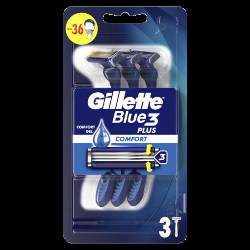 Ξυραφάκια Μίας Χρήσης Blue 3 Comfort Gillette (3 τεμ) 