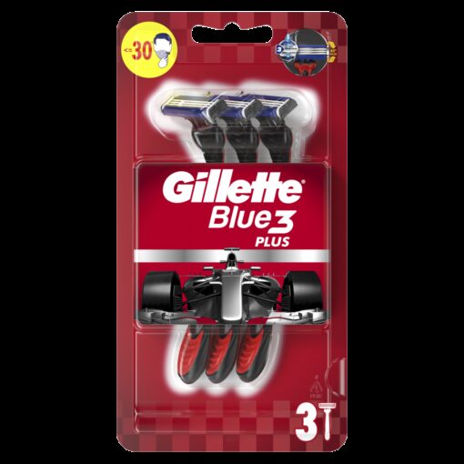 Ξυραφάκια Μίας Χρήσης Blue 3 Red Gillette (3 τεμ) 