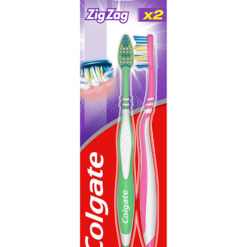 Οδοντόβουρτσα Zig Zag Μέτρια Colgate (2τεμ) Διπλή Συσκευασία Τιμη Σοκ