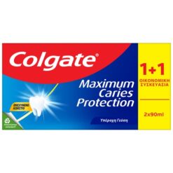 Οδοντόκρεμα Protection Caries Colgate (2x90ml) 1+1 Οικονομική Συσκευασία