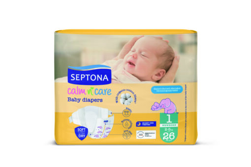 Πάνες Newborn No 1 (2-5Kg) Calm N' Care Septona (26τεμ)