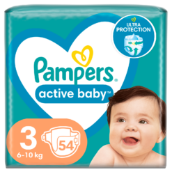 Πάνες Pampers Active Baby Μέγεθος 3 (6-10kg) (54τεμ)