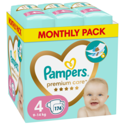 Πάνες Pampers Premium Care Μέγεθος 4 (9-14 kg) (174τεμ)