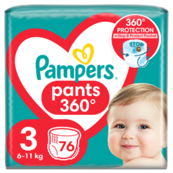 Πάνες-Βρακάκι Pampers Pants Μέγεθος 3 (6-11kg) (76τεμ) 