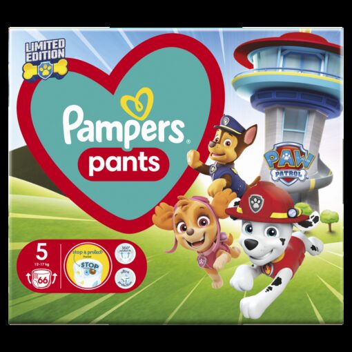 Πάνες-Βρακάκι Μέγεθος 5 (12-17kg) Pampers Paw Patrol (66 τεμ)