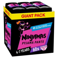 Πάνες-Βρακάκι για Κορίτσι 4-7 ετών Ninjamas Pyjama Pants (60τεμ)