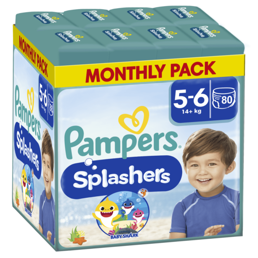 Πάνες-Μαγιό Pampers Splashers Μέγεθος 5-6 (14+ kg) (80τεμ)