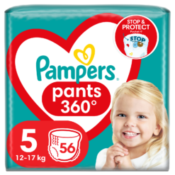 Πάνες-βρακάκι Pampers Pants Μέγεθος 5 12-17 Kg (56τεμ)