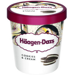 Παγωτό Cookies & Cream Haagen Dazs (460 ml)