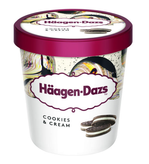 Παγωτό Cookies & Cream Haagen Dazs (460 ml)