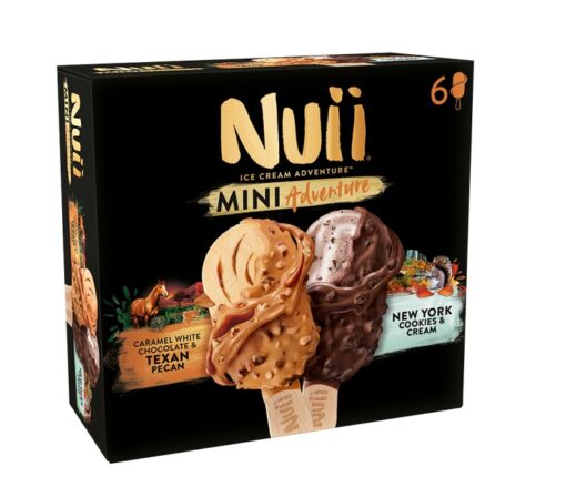 Παγωτό Texan Pecan & NY Cookies Nuii Mini (2X(3X55ml))