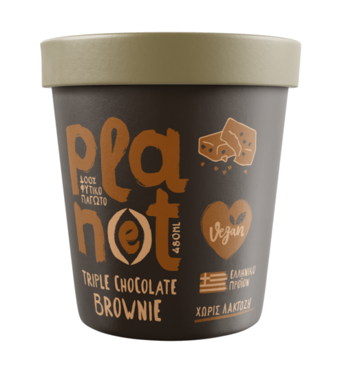 Παγωτό Triple Chocolate Brownie Plan(e)t (480ml)